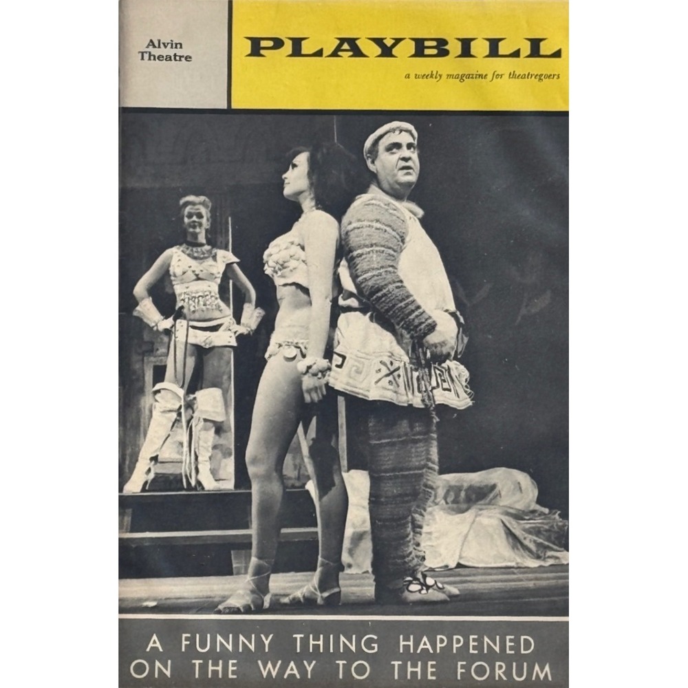 Playbill A Funny Thing Happened on the Way to the Forum Broadway Zero Mostel‎